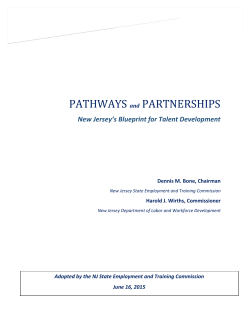 Pathways and Partnerships: NJ Blueprint for Talent Development