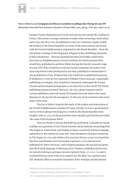 BMGN - Low Countries Historical Review | Volume 131