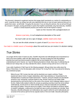 I owe a debt of gratitude to Fritjof Capra for this