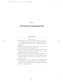 The Economics of International Trade