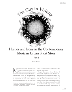 The City in Writing Humor and Irony in the Contemporary Mexican