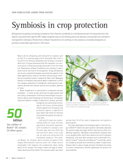 Symbiosis in crop protection