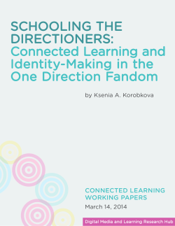 Schooling the DirectionerS - Connected Learning Research Network