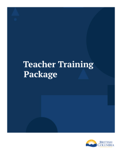 Teacher Training Package