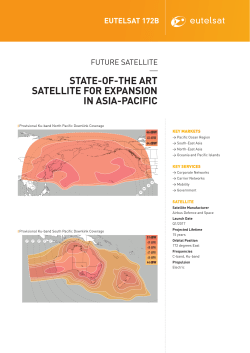 state-of-the art satellite for expansion in asia-pacific