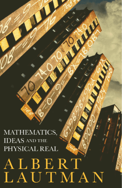 MATHEMATICS, IDEAS AND THE PHYSICAL REA