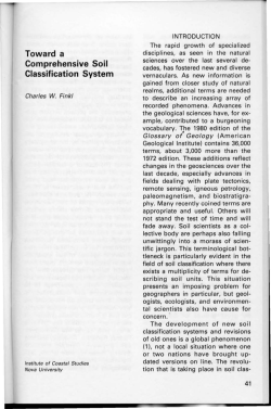 Toward a Comprehensive Soil Classification System