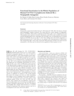Functional Inactivation in the Whole Population of Human V 9