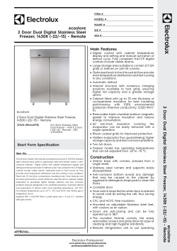 ecostore 2 Door Dual Digital Stainless Steel Freezer