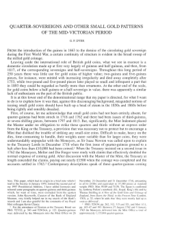 quarter-sovereigns and other small gold