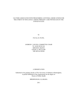 factors associated with prescribing antiviral medications for