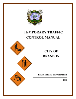 temporary traffic control manual