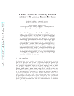A Novel Approach to Forecasting Financial Volatility with Gaussian