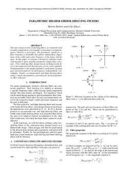 parametric higher-order shelving filters