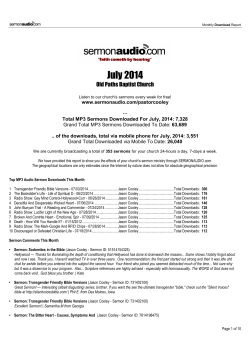 July 2014 - Separation of Church and State Law