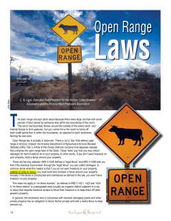 Open Range Laws - Town of Taylor Arizona