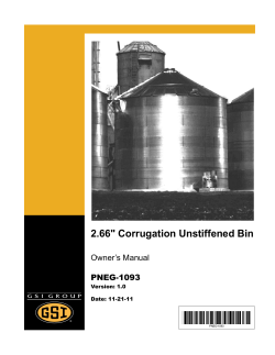 Pneg-1093 - 2.66" Corrugation Unstiffened Bin