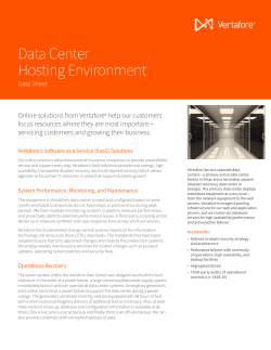 Data Center Hosting Environment