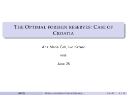 the optimal foreign reserves: case of croatia