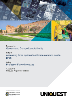 Assessing three options to allocate common costs