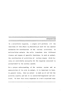 INTRODUCTION In a unicellular organism, a single cell performs all