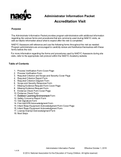 Accreditation Visit