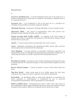 Glossary/Acronyms - Chatham County