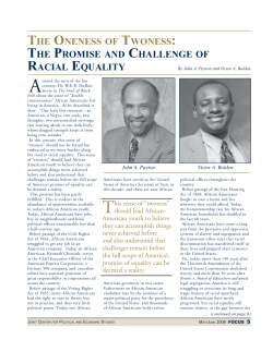the oneness of twoness: the oneness of twoness: the promise and