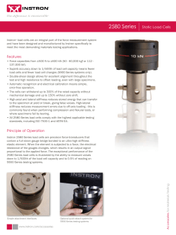 2580 Series | Static Load Cells