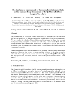 The simultaneous measurements of the maximal oscillation