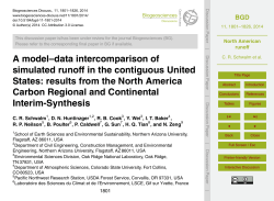 A model&ndash;data intercomparison of simulated runoff in the contiguous