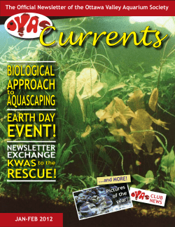 EVENT! - Ottawa Valley Aquarium Society