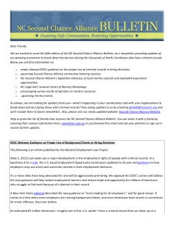 May 2012 - NC Justice Center