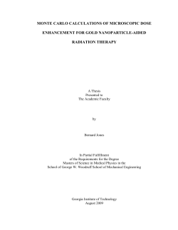 MONTE CARLO CALCULATIONS OF MICROSCOPIC DOSE