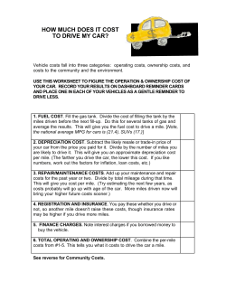 Car Costs - Town of Lyme NH