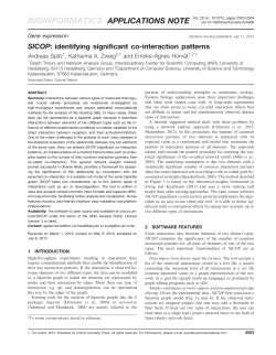 SICOP: identifying significant co