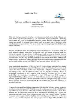 Application 2026 Hydrogen positions in magnesium