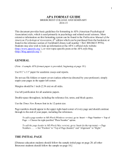 bbc`s quick reference format guide