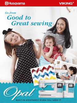 Good to Great sewing
