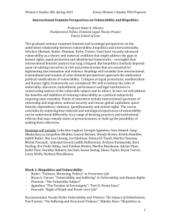 Intersectional Feminist Perspectives on