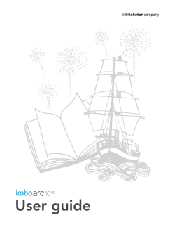 Kobo Arc 10 User Guide