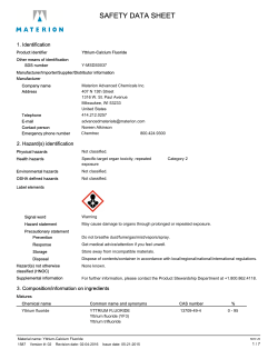 safety data sheet