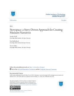 a Story-Driven Approach for Creating Musuem Narratives