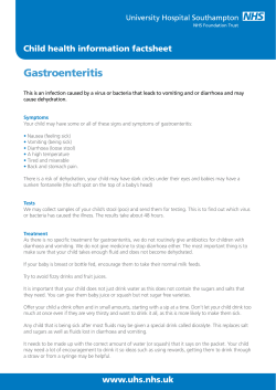 Gastroenteritis - patient information
