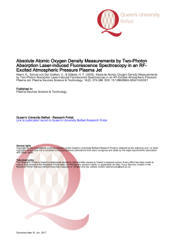 Absolute Atomic Oxygen Density Measurements by Two