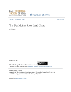 The Des Moines River Land Grant