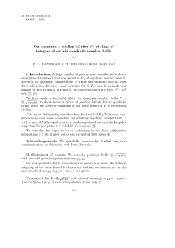 On elementary abelian 2-Sylow K2 of rings of integers of certain