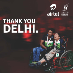 THANK YOU - Airtel Delhi Half Marathon