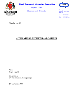 Road Transport Licensing Committee Logo