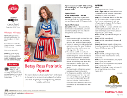 Betsy Ross Patriotic Apron